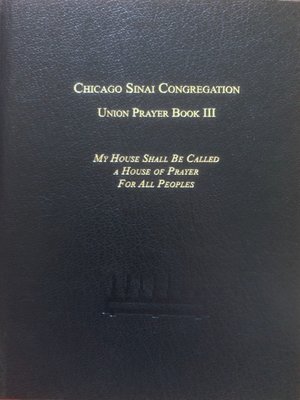 cover image of The Union Prayer Book III